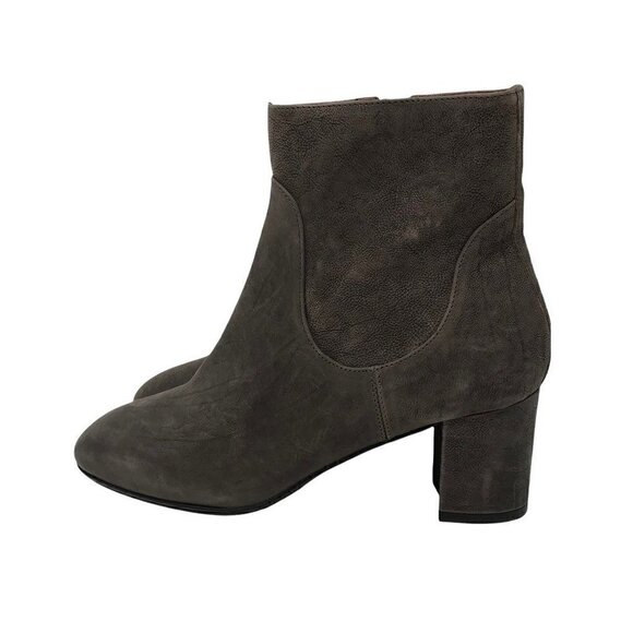 NEW Grigiarancio Women's Ankle Boots Booties Brown Leather Mid High Zip Italy 6 - Picture 4 of 8